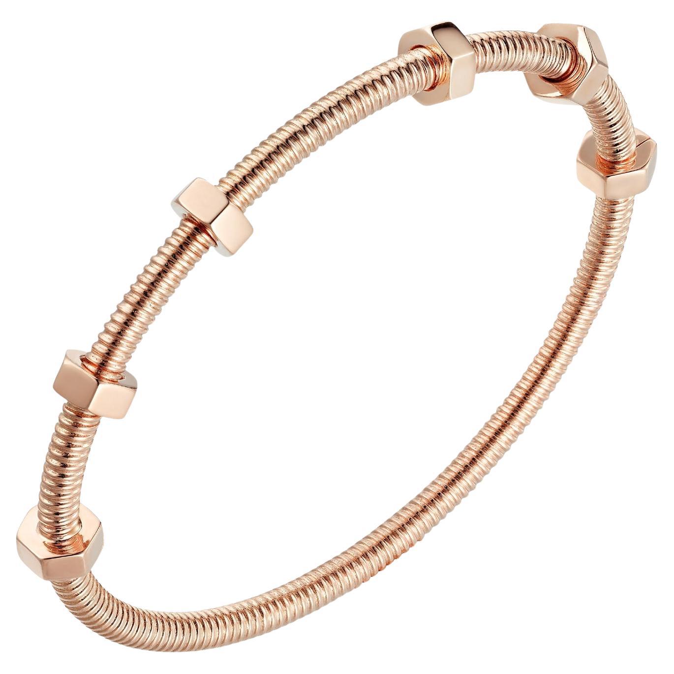 Cartier Ecrou De Cartier Pulsera Oro Rosa 18K Talla 17 Banlge en venta