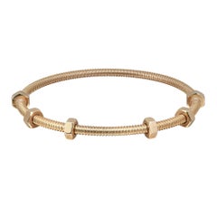 Cartier Ecrou De Cartier Bracelet 18K Yellow Gold Size 18