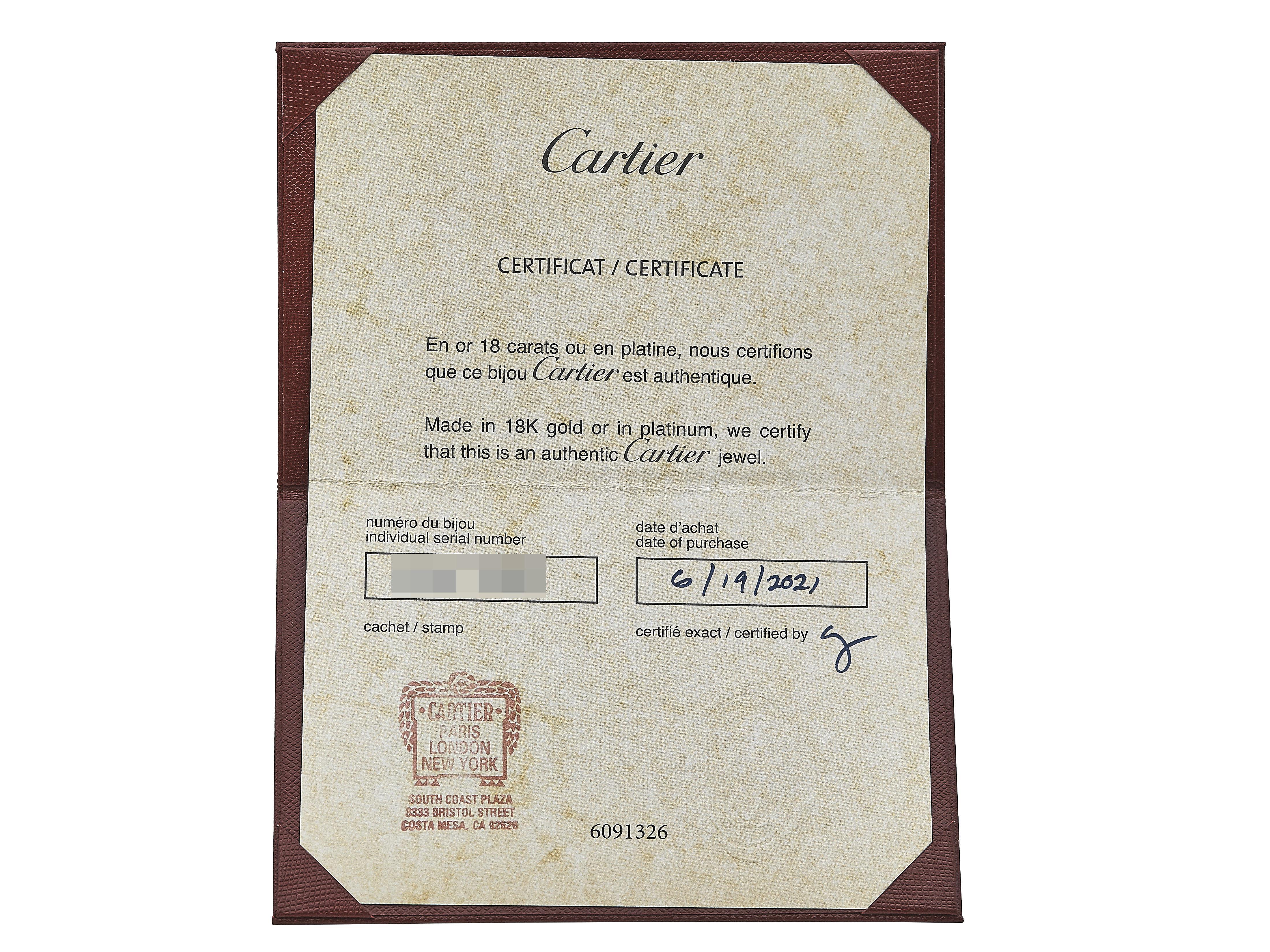Cartier Écrou de Cartier Armband 18K Gelbgold Größe 19 im Zustand „Hervorragend“ im Angebot in New York, NY