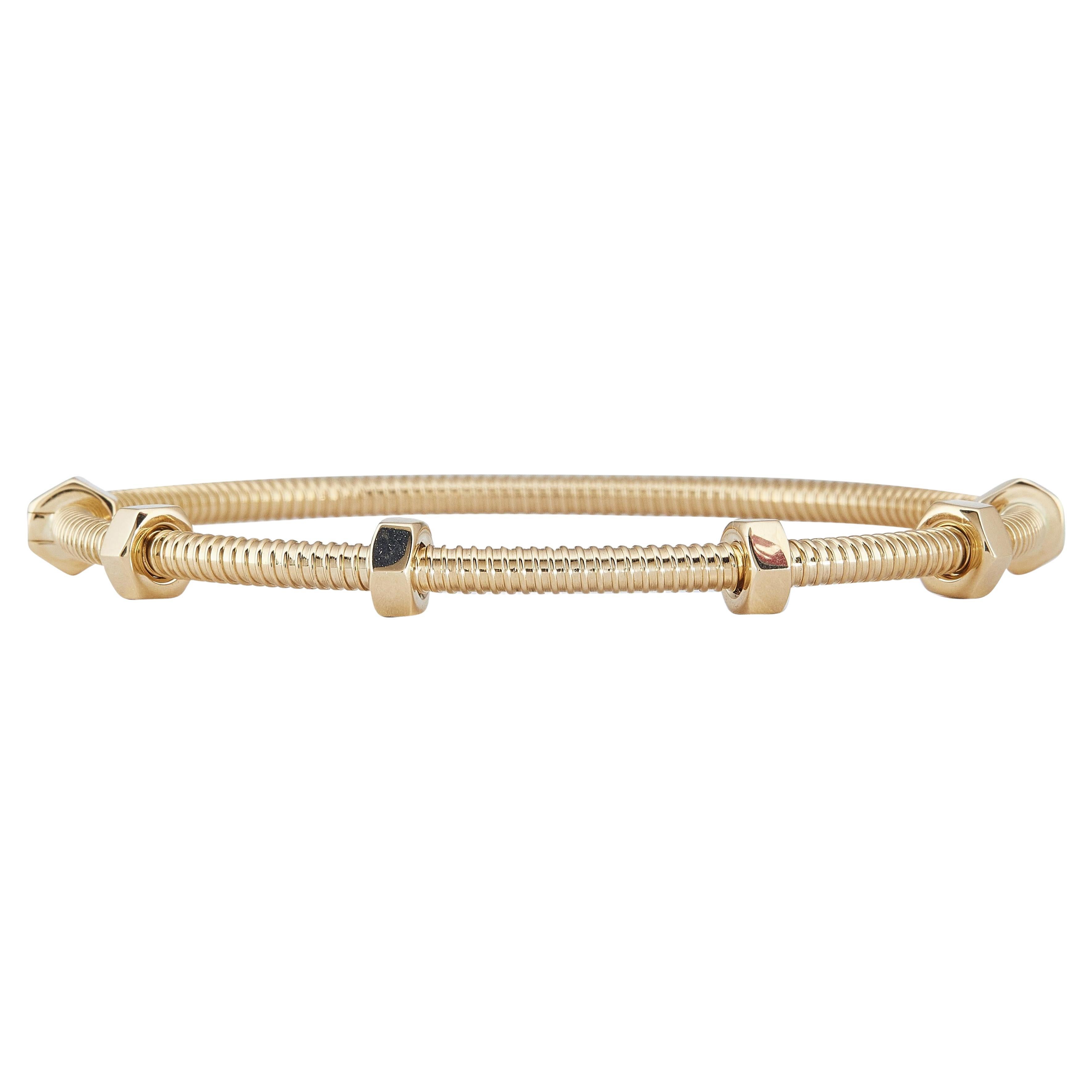 Cartier Écrou de Cartier Armband 18K Gelbgold Größe 19 im Angebot