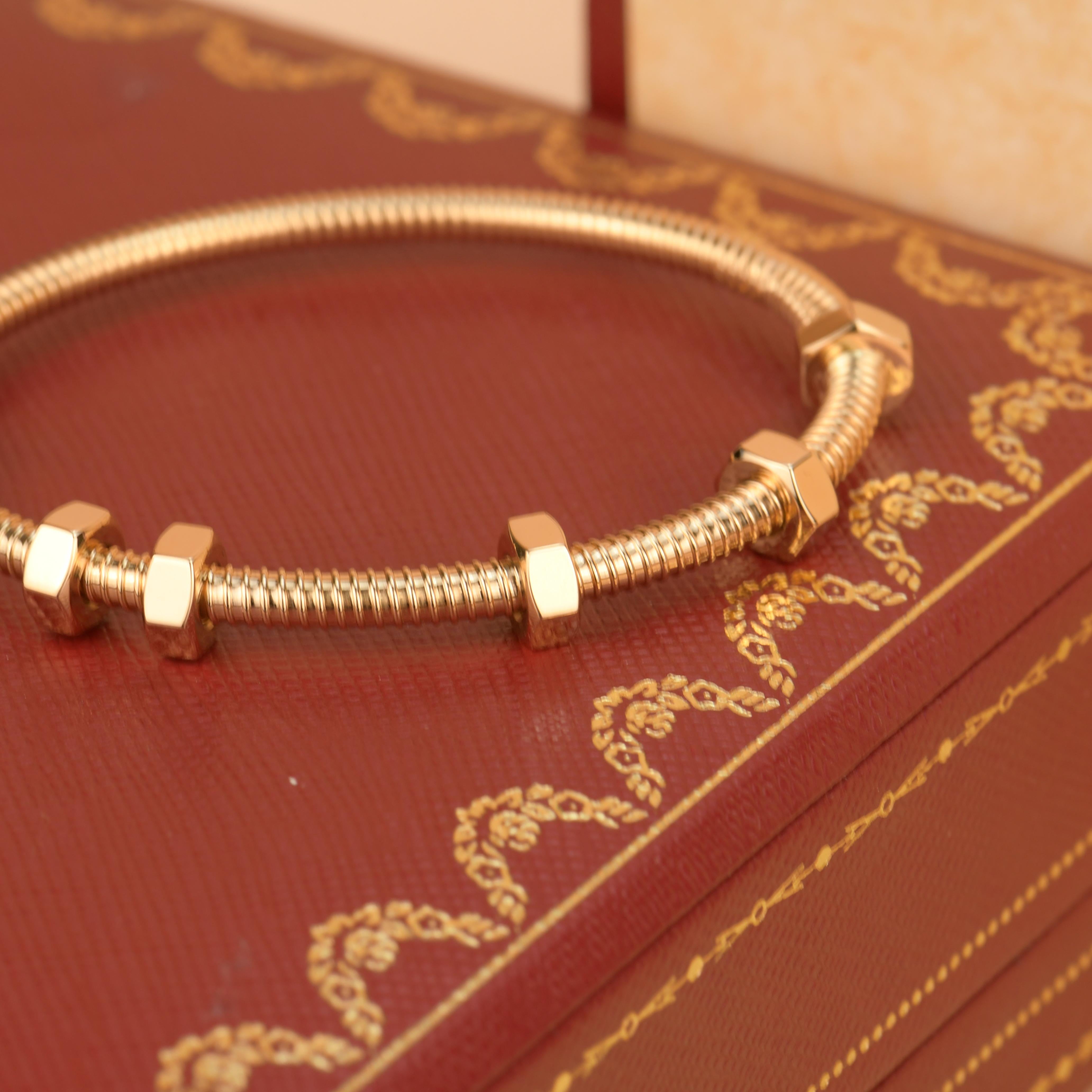 Cartier Ecrou De Cartier Bracelet in Rose Gold 4