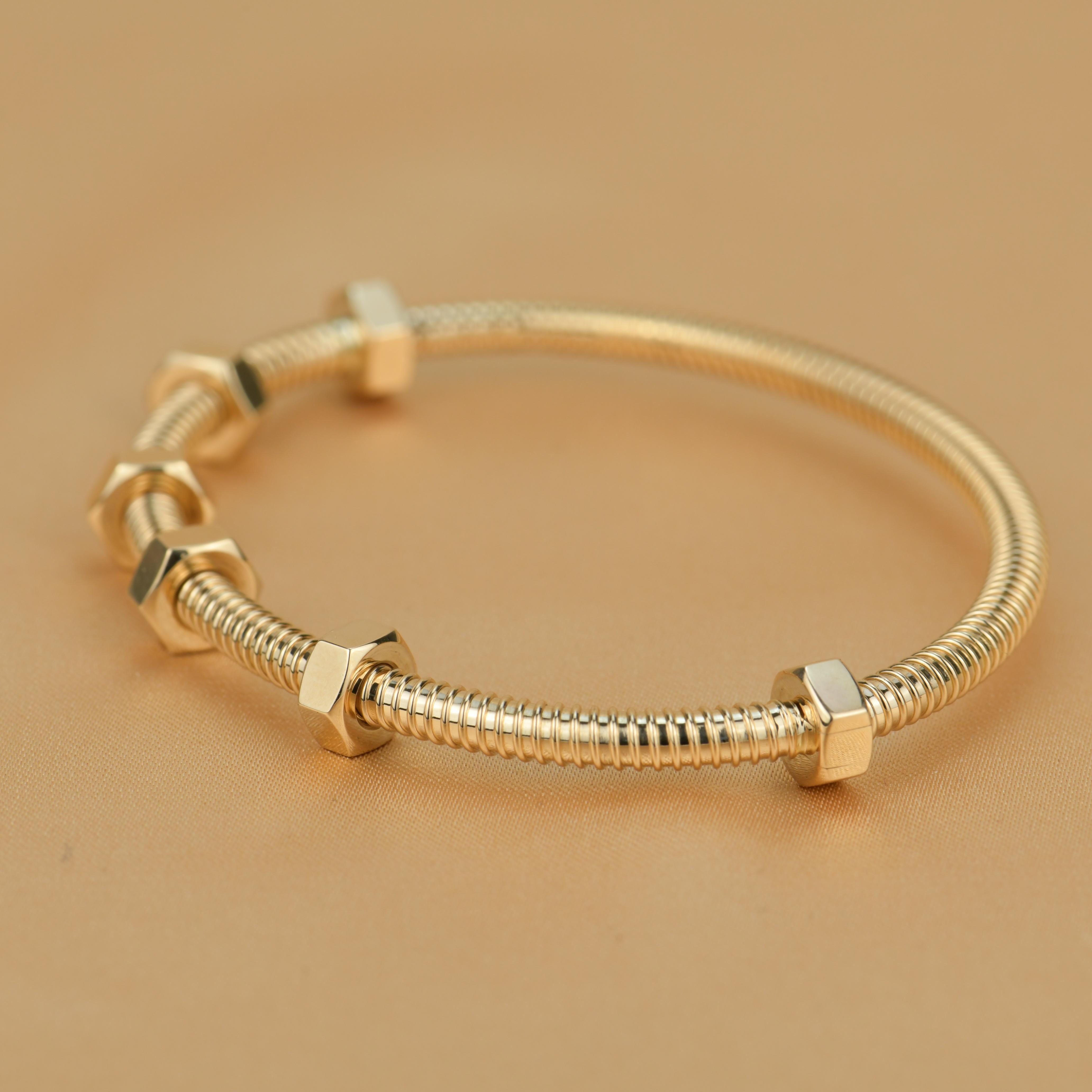 Cartier Ecrou De Cartier Armband aus Roségold im Zustand „Hervorragend“ in Banbury, GB