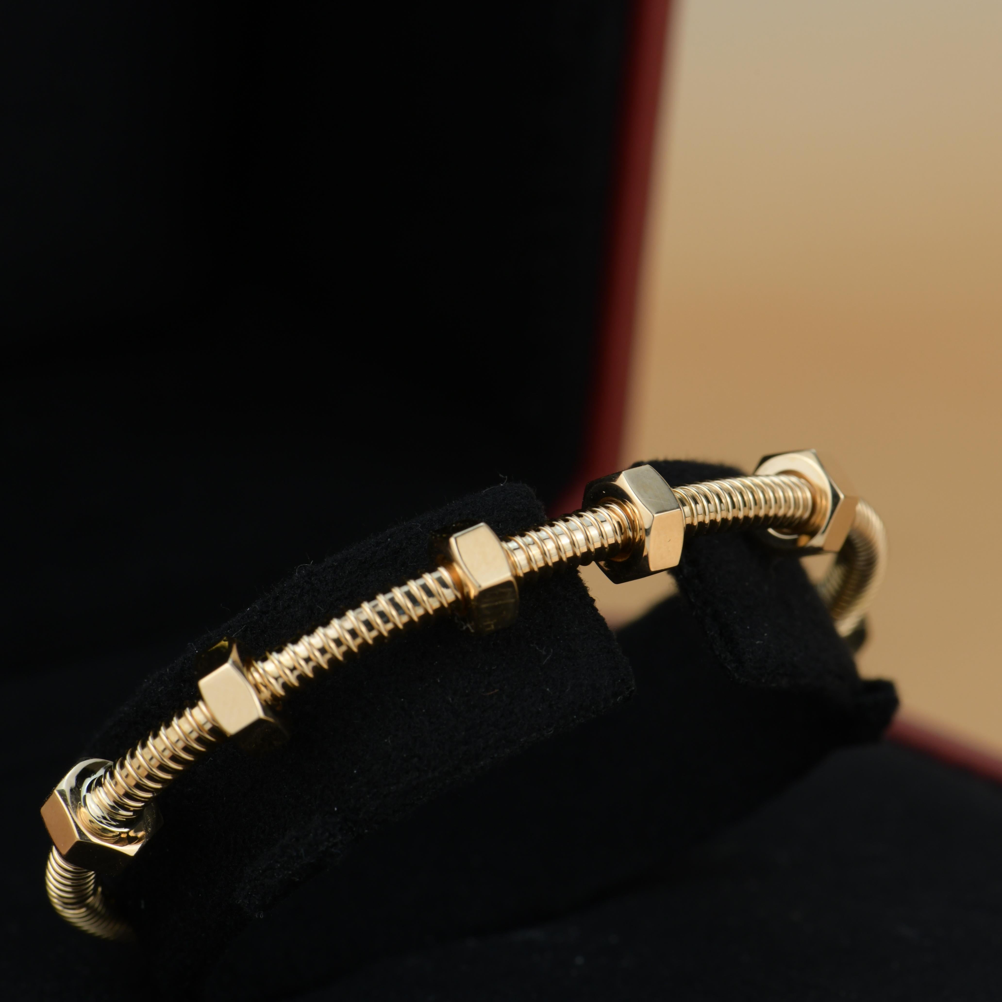 Cartier Ecrou De Cartier Bracelet in Rose Gold In Excellent Condition In Banbury, GB