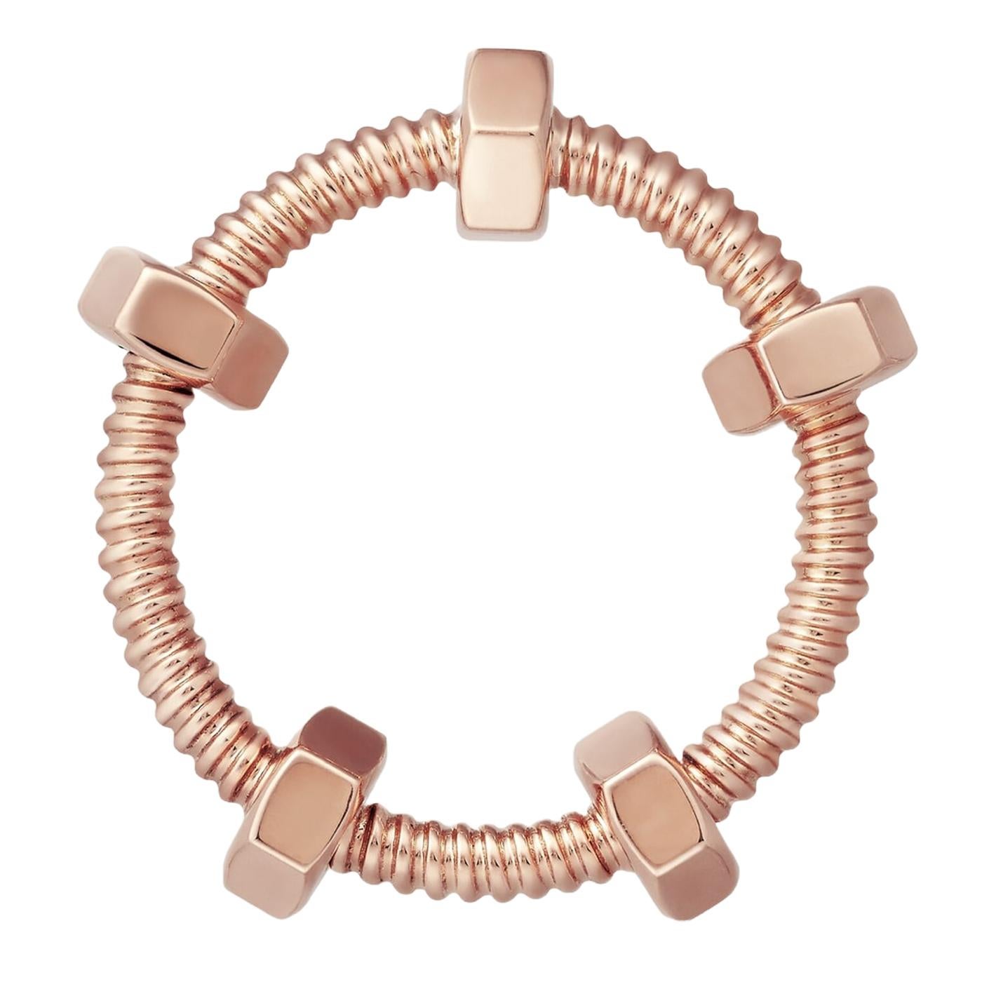 Anillo Cartier Ecrou de Cartier de oro rosa de 18 quilates talla 54 Modernista en venta