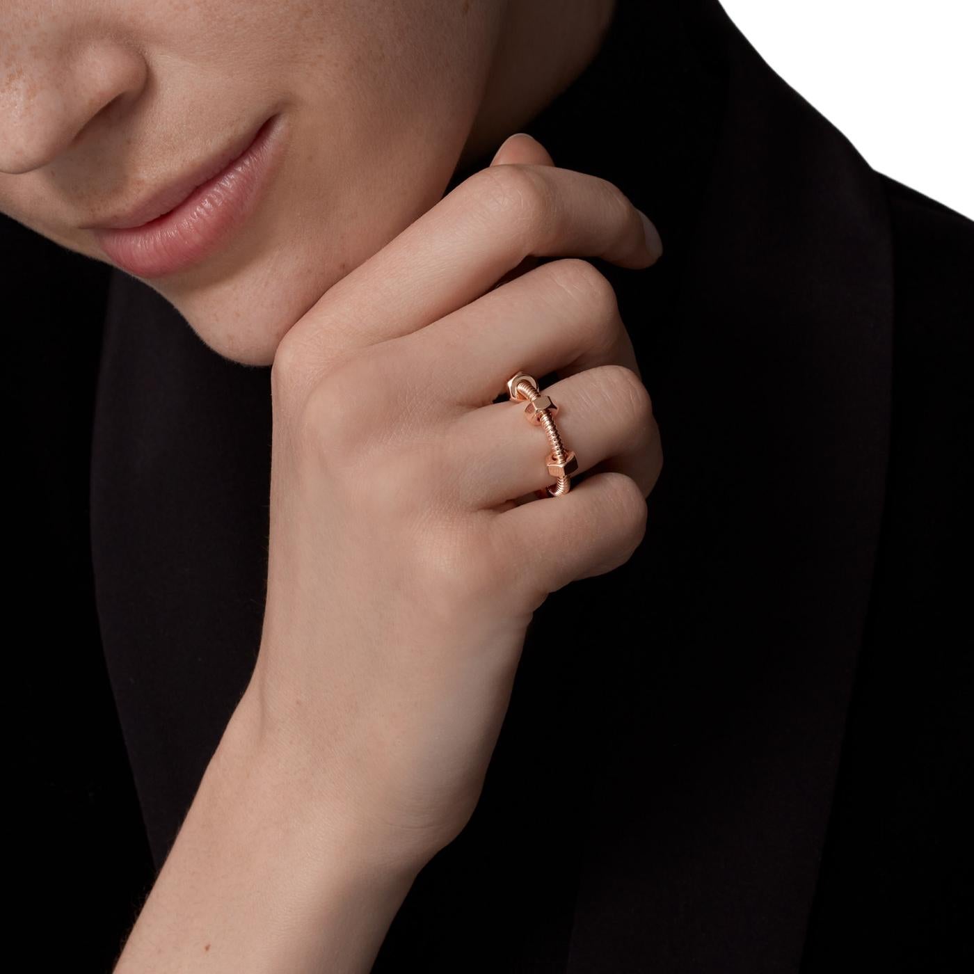 Anillo Cartier Ecrou de Cartier de oro rosa de 18 quilates talla 54 en venta 2