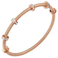 Cartier Ecrou De Cartier Rose Gold Bracelet with 1.29ct Baguette-Cut Diamonds