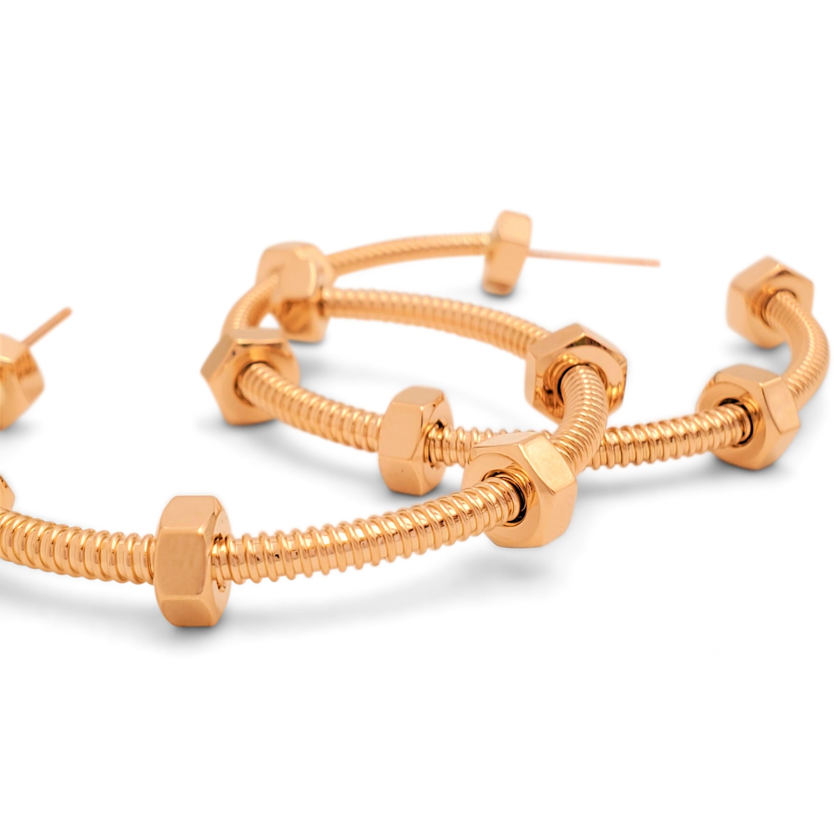 Cartier 'Ecrou de Cartier' Roségold-Ohrringe für Damen oder Herren