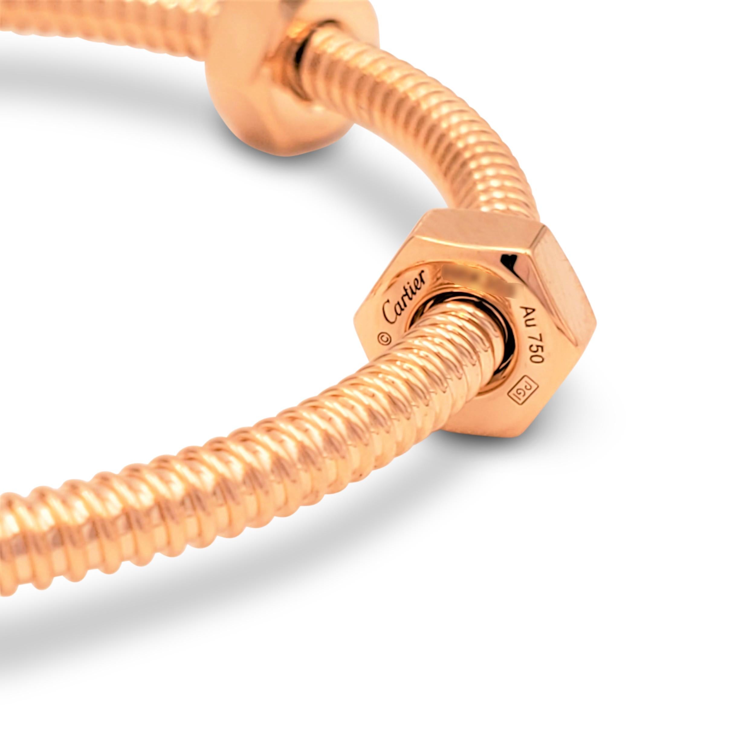 Cartier 'Ecrou de Cartier' Roségold-Ohrringe 2