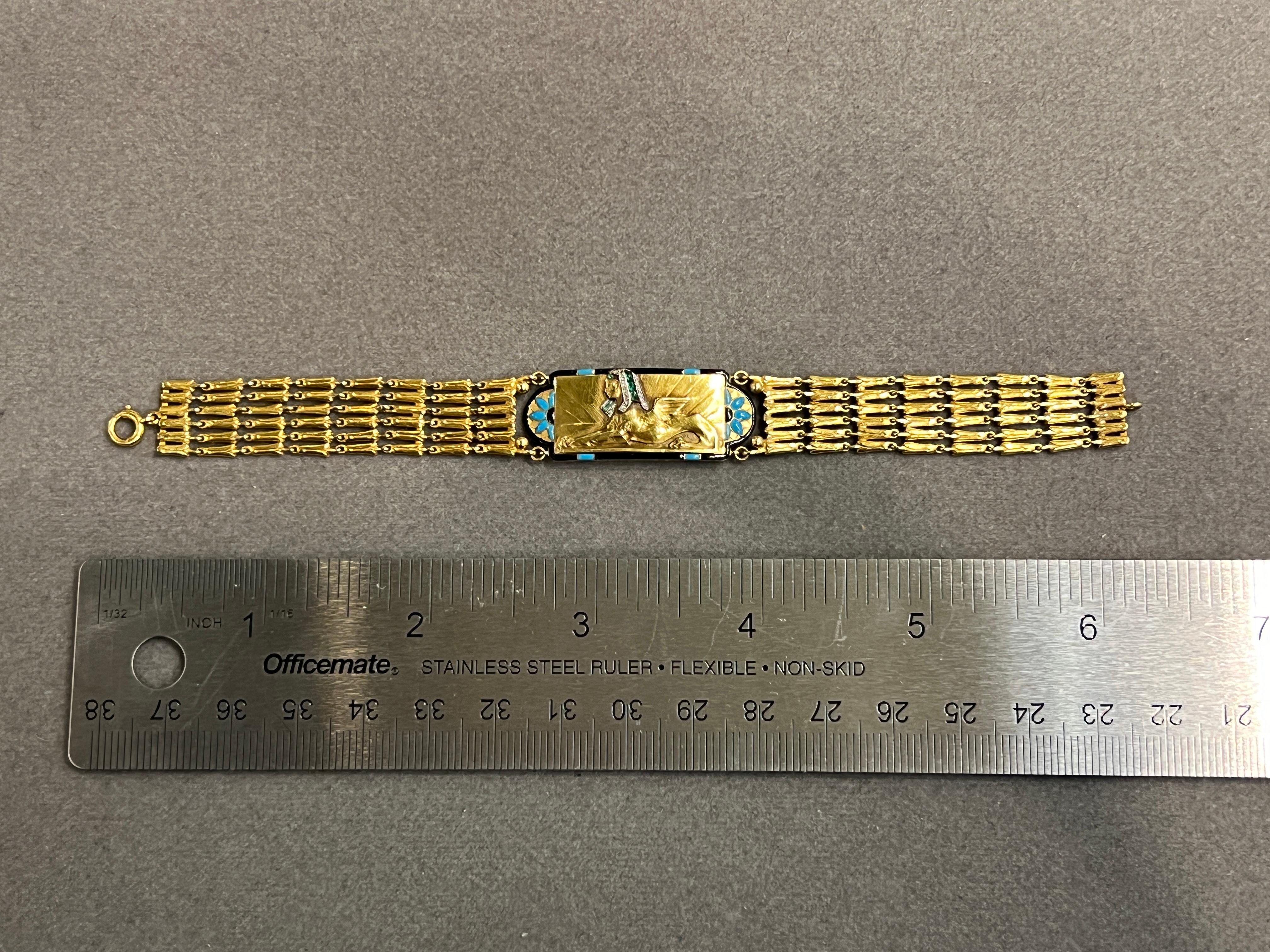 Cartier Egyptian Revival Bracelet For Sale 1