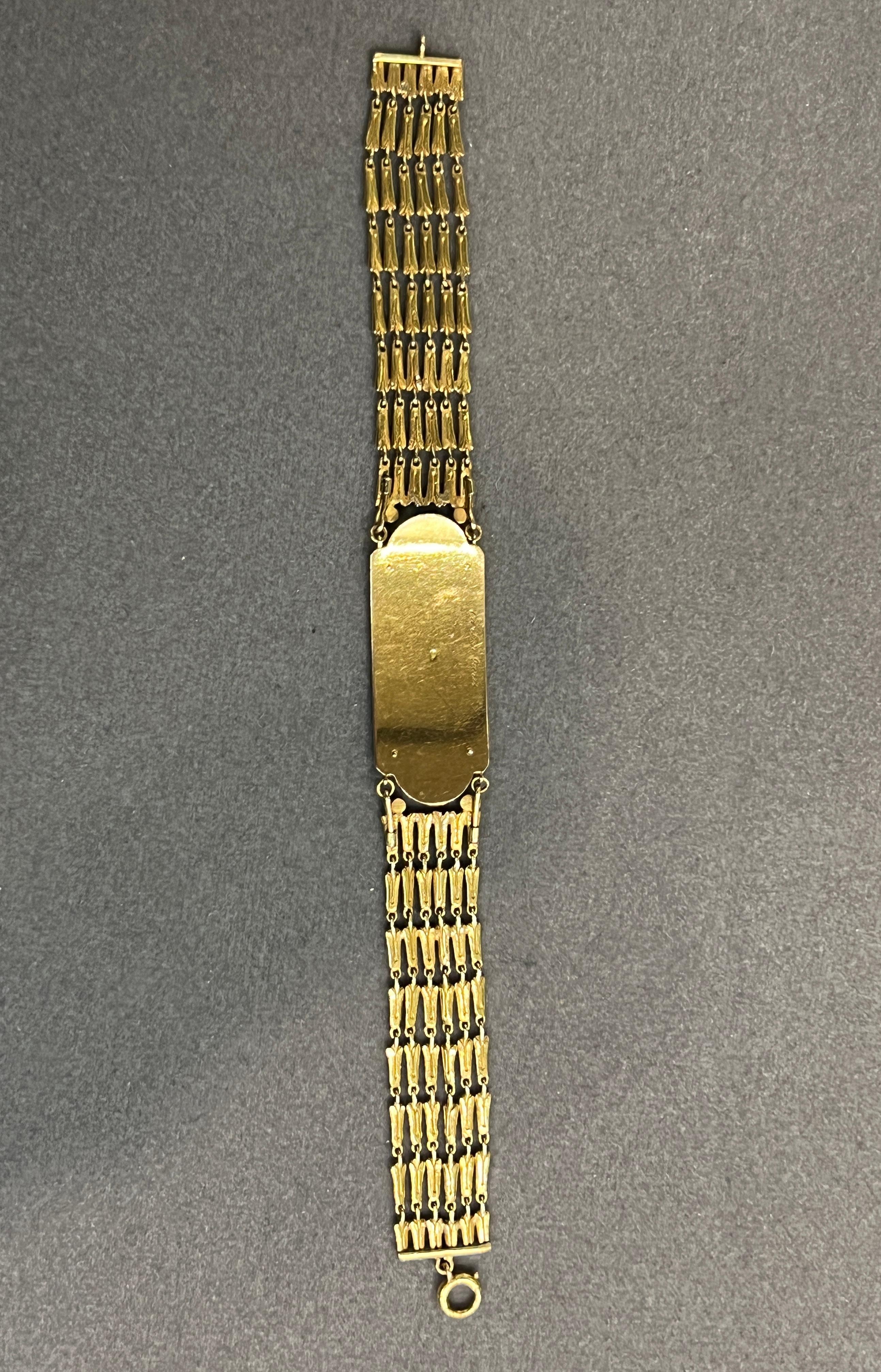 Cartier Egyptian Revival Bracelet For Sale 2