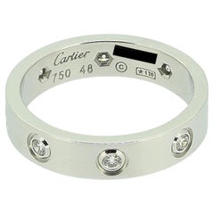 Cartier LOVE Ring mit acht Diamanten, Größe I (48)