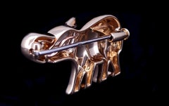 Broche Elephand en or jaune 18 carats de Cartier