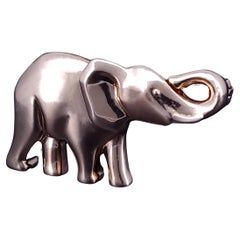 Broche Elephand en or jaune 18 carats de Cartier