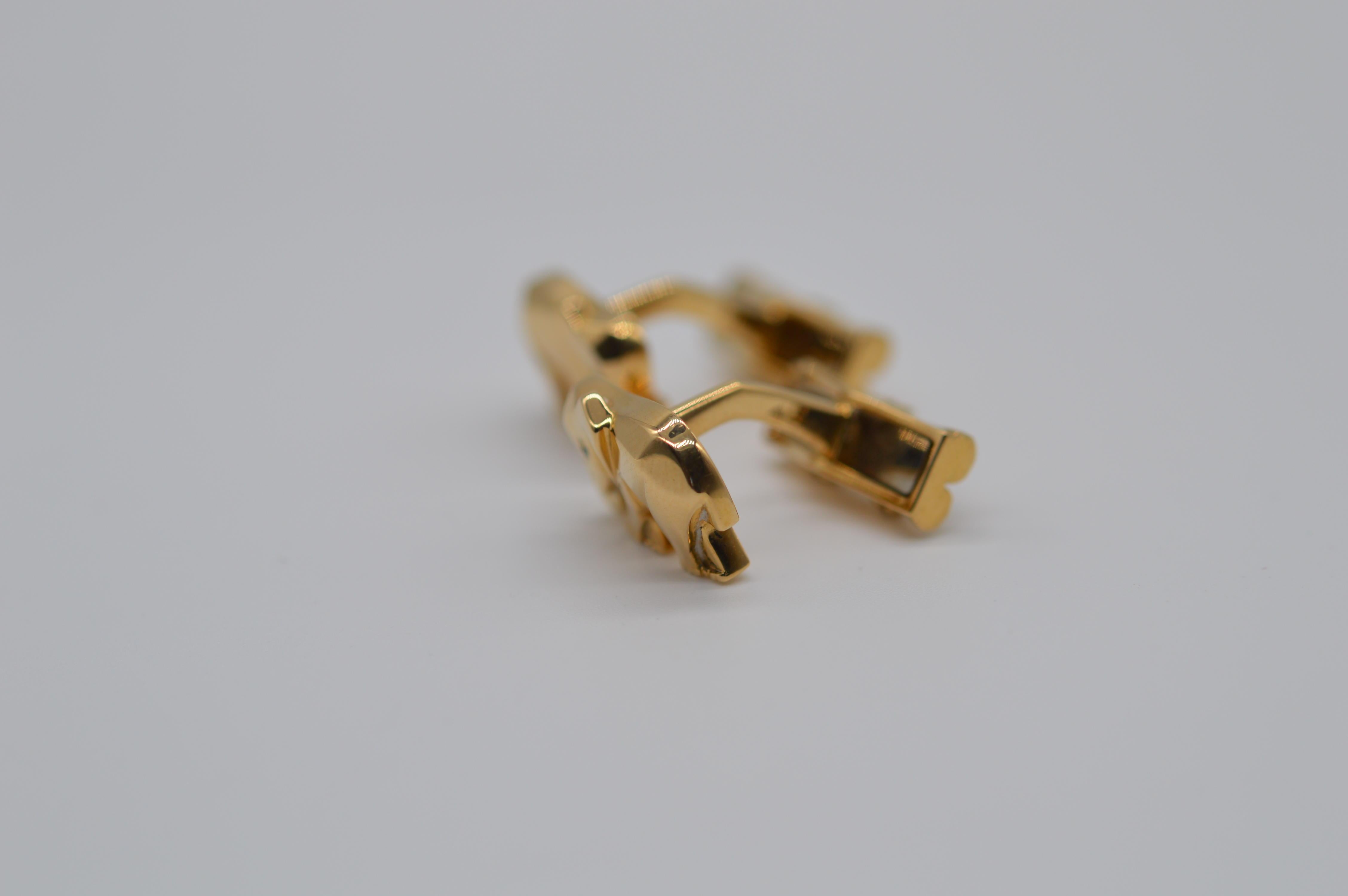 gold elephant cufflinks