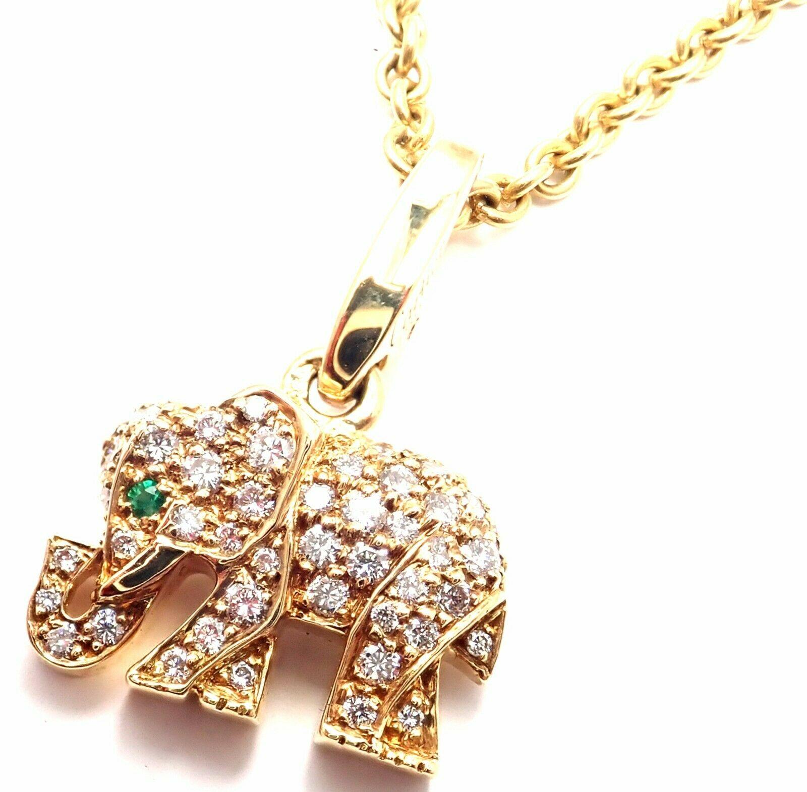 cartier elephant necklace