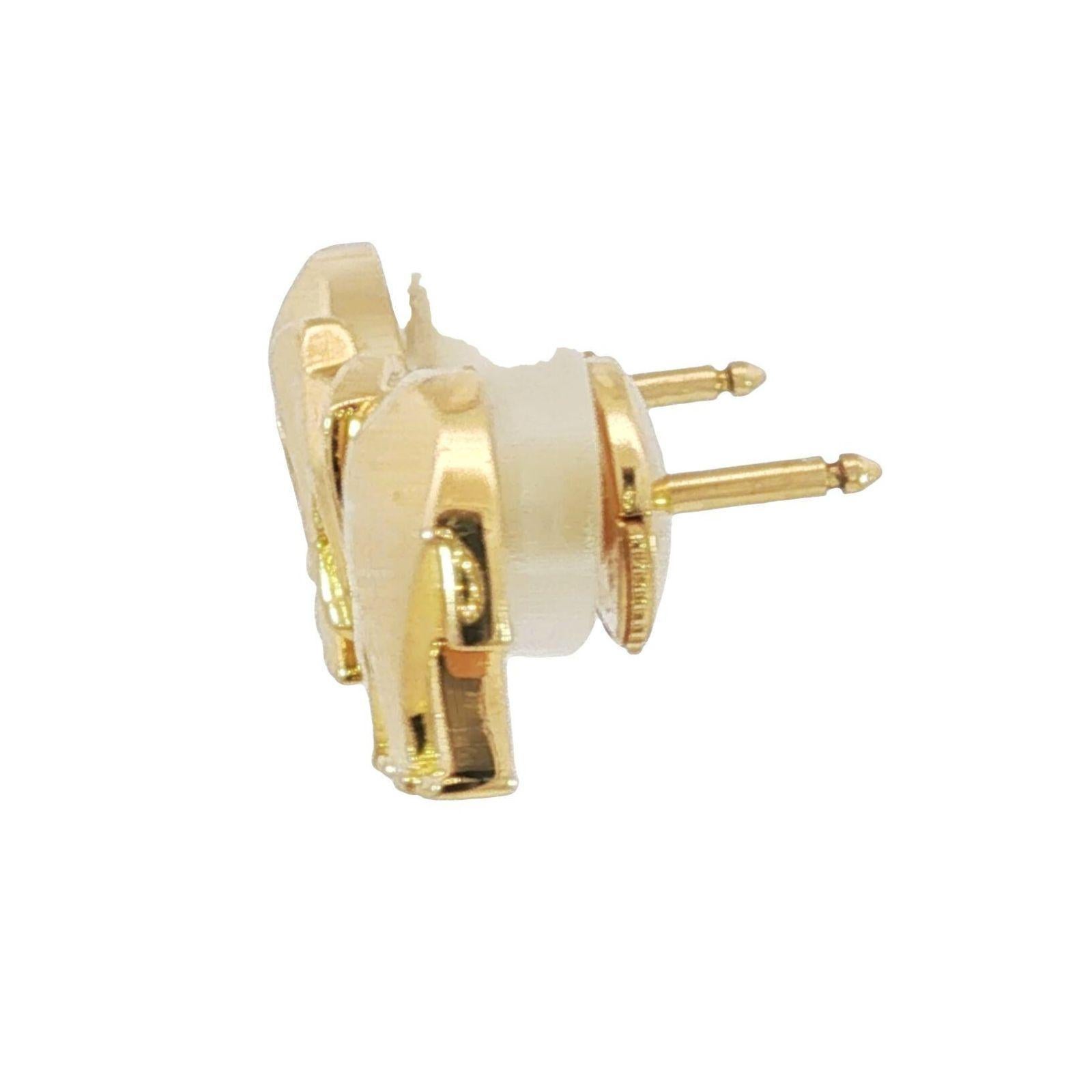 Boucles d'oreilles éléphant Cartier Oeil d'émeraude Or jaune 18K Pour femmes en vente