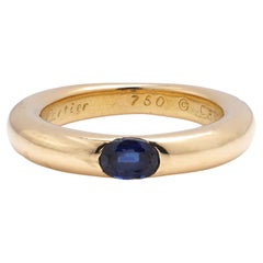 Cartier Ellipse Collection Vintage 18kt. Yellow Gold Plain Band Ring