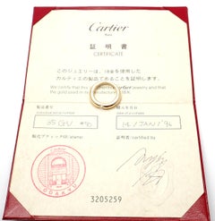 Cartier Ellipse Diamond Yellow Gold Band Ring