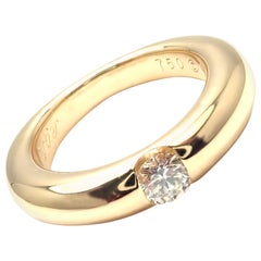 Cartier Ellipse Diamond Yellow Gold Band Ring
