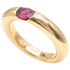 Cartier 'Ellipse' Gold and Ruby Ring