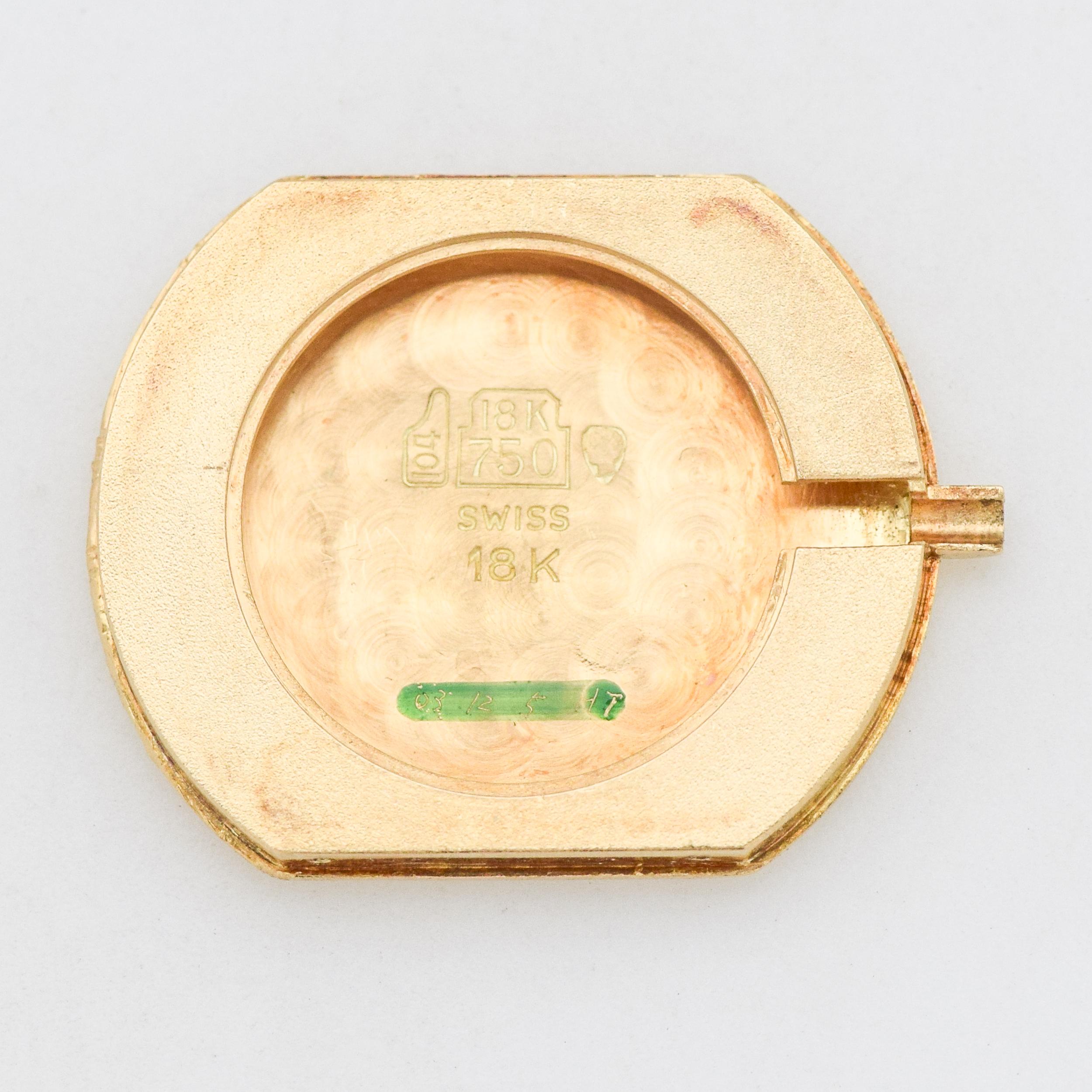 Cartier Ellipse Gondole 18 Karat Yellow Gold Watch, 1990s For Sale 3