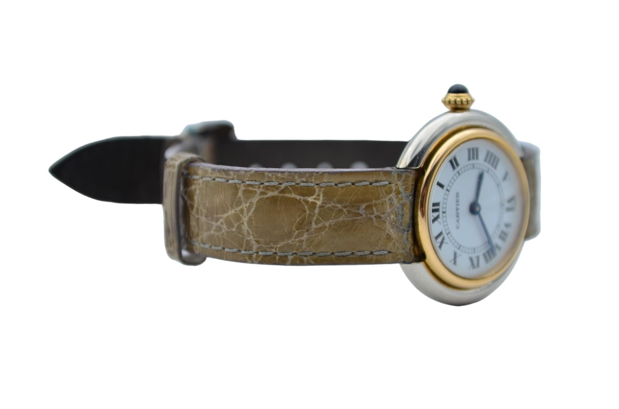 Cartier Ellipse Gondole Lady Vendome 26mm White Roman Dial Ref 67113 4
