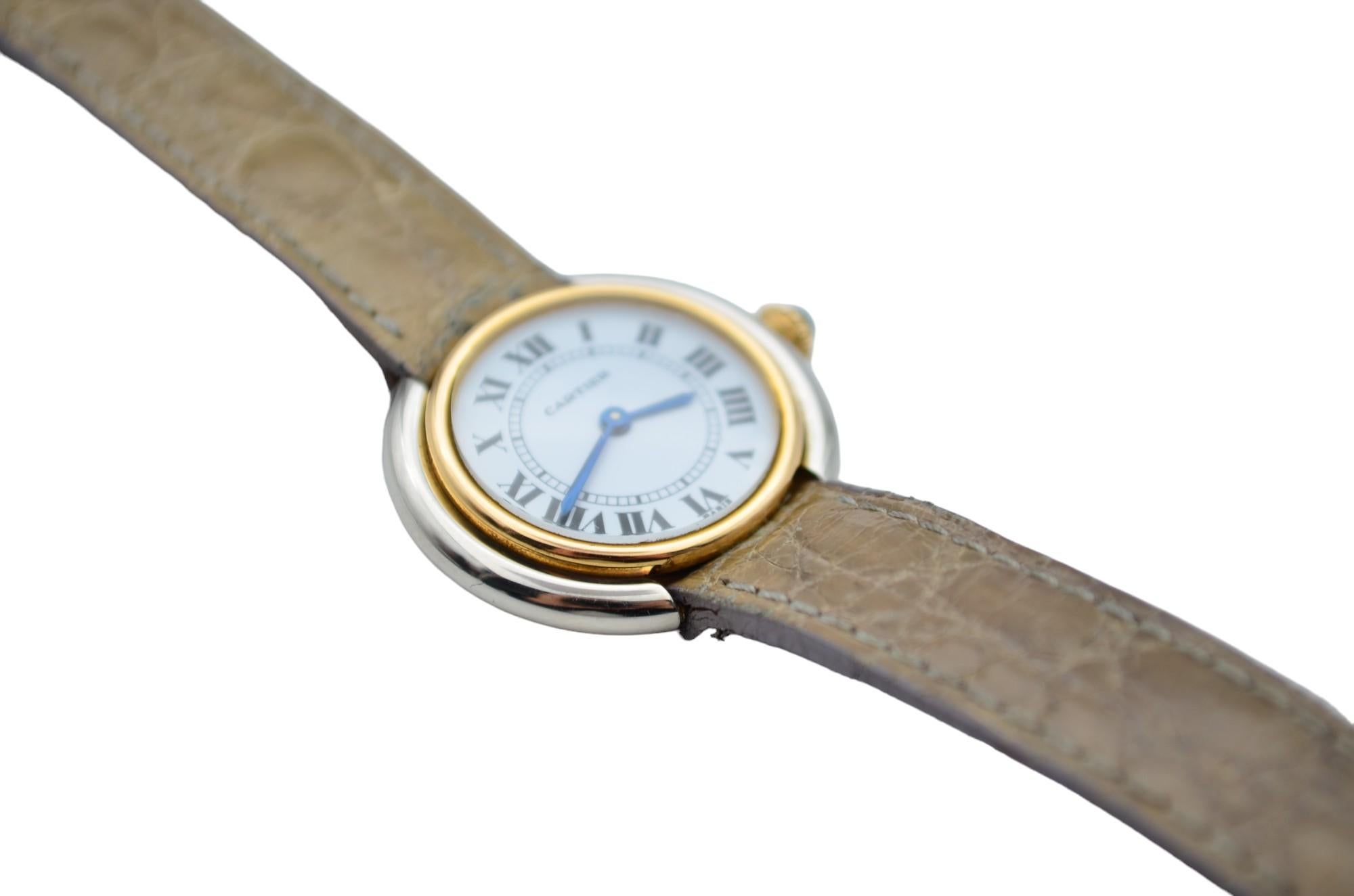 Cartier Ellipse Gondole Lady Vendome 26mm White Roman Dial Ref 67113 7