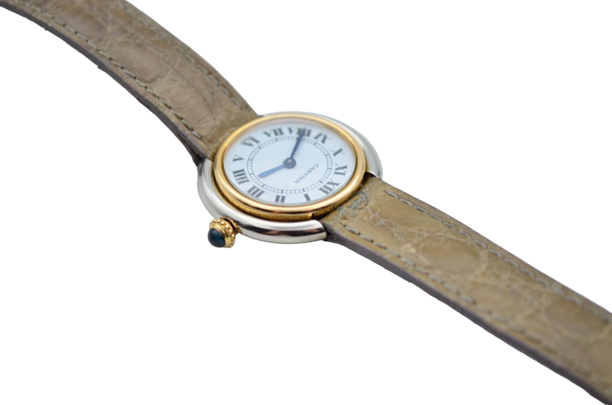 Cartier Ellipse Gondole Lady Vendome 26mm White Roman Dial Ref 67113 8