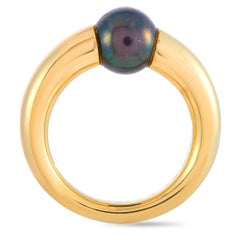 Cartier Ellipse Onyx Yellow Gold Ring