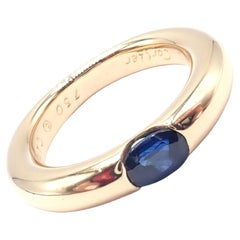 Cartier Ellipse Sapphire Yellow Gold Band Ring