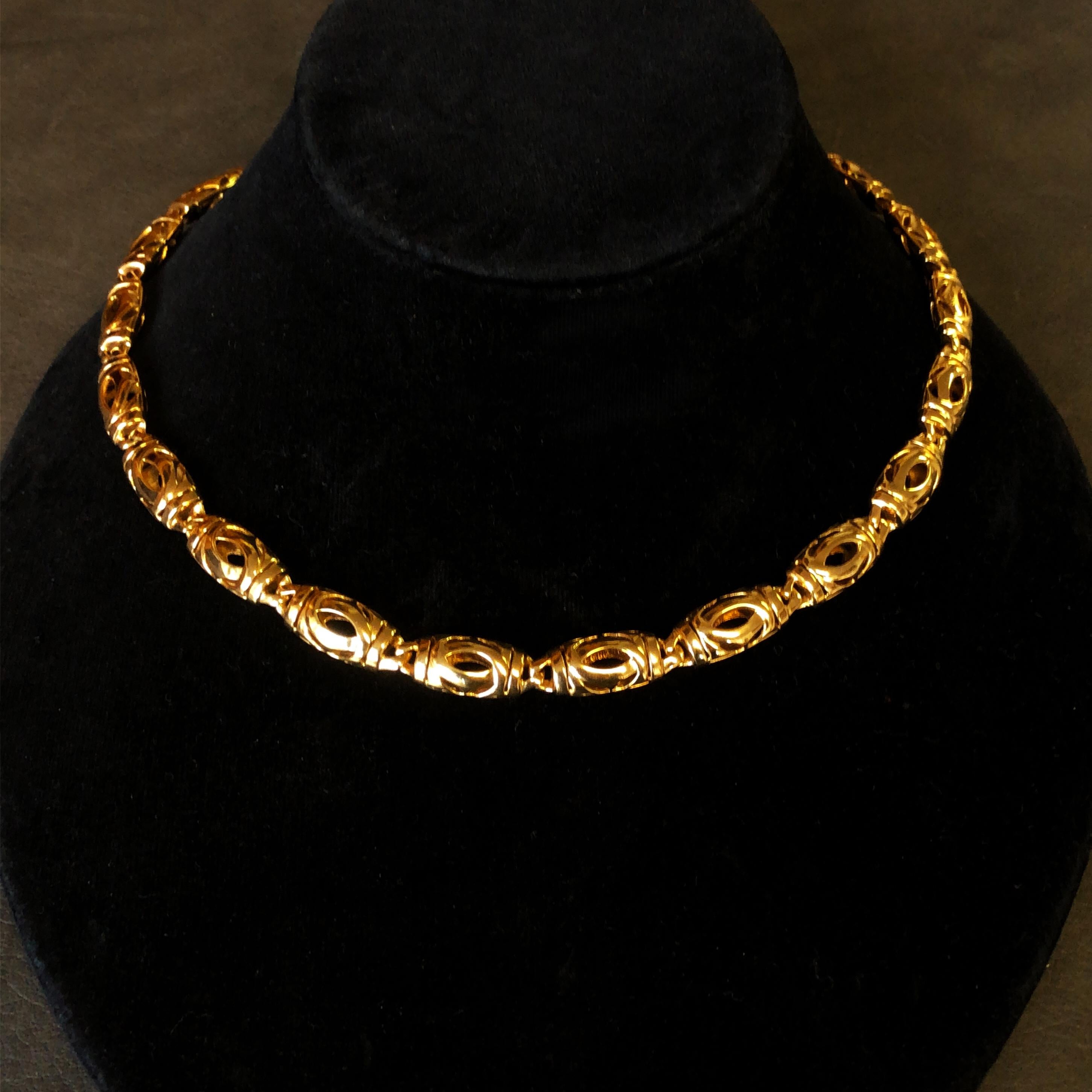 Cartier Emblem 18 Karat Gold Kette Halskette 2