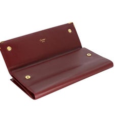 Cartier Embossed Leather Logo Bi-Fold Organizer Wallet CR-1201P-0003