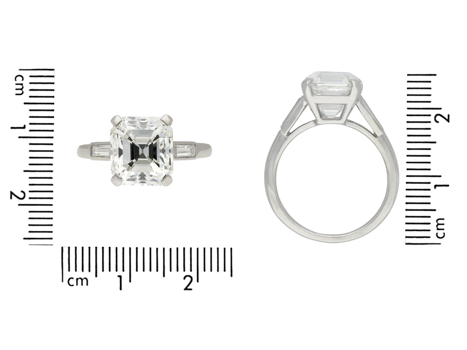 cartier emerald cut engagement ring