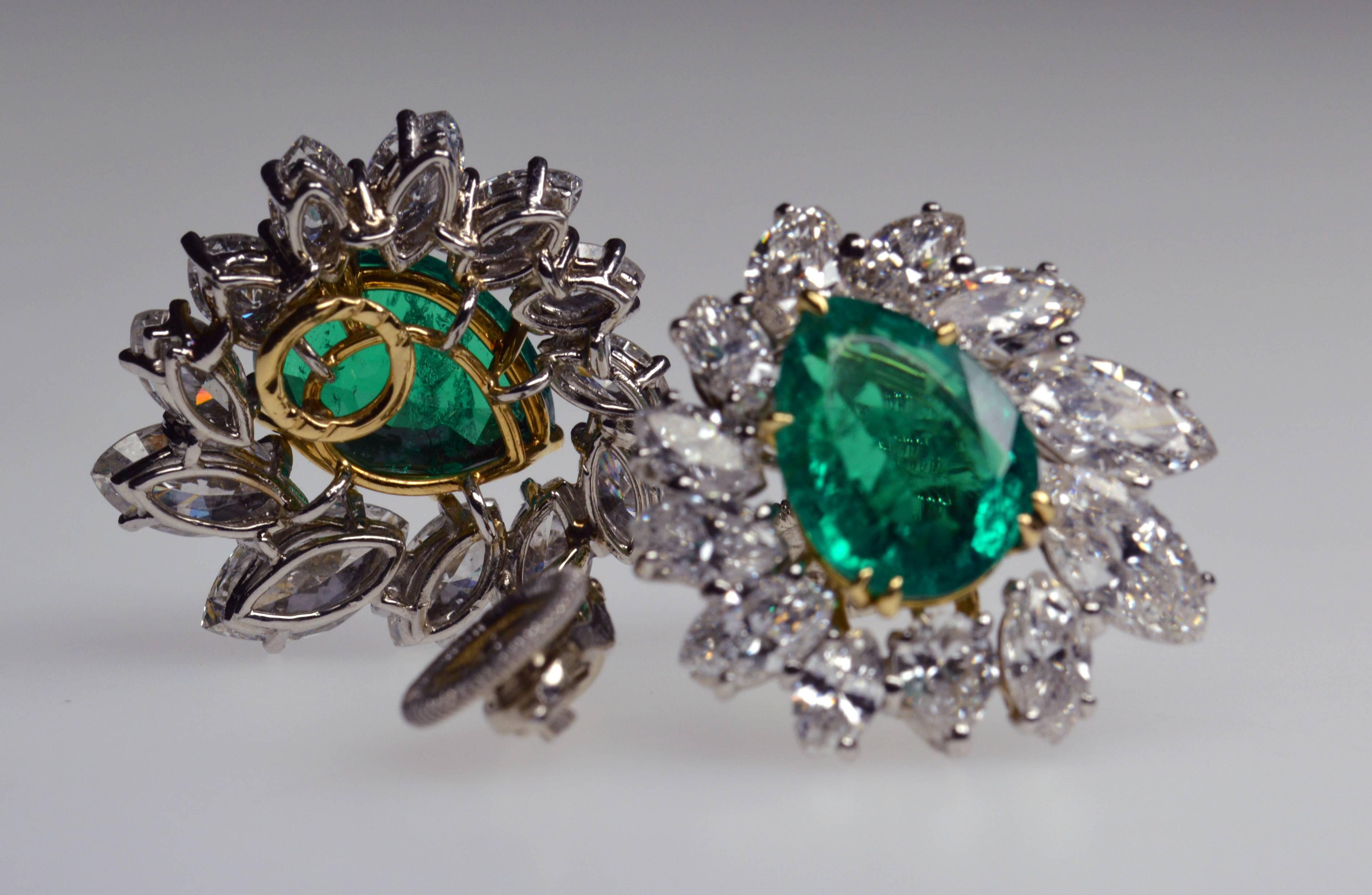 emerald earrings cartier