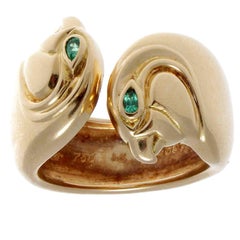 Vintage Cartier Emerald Gold Ring