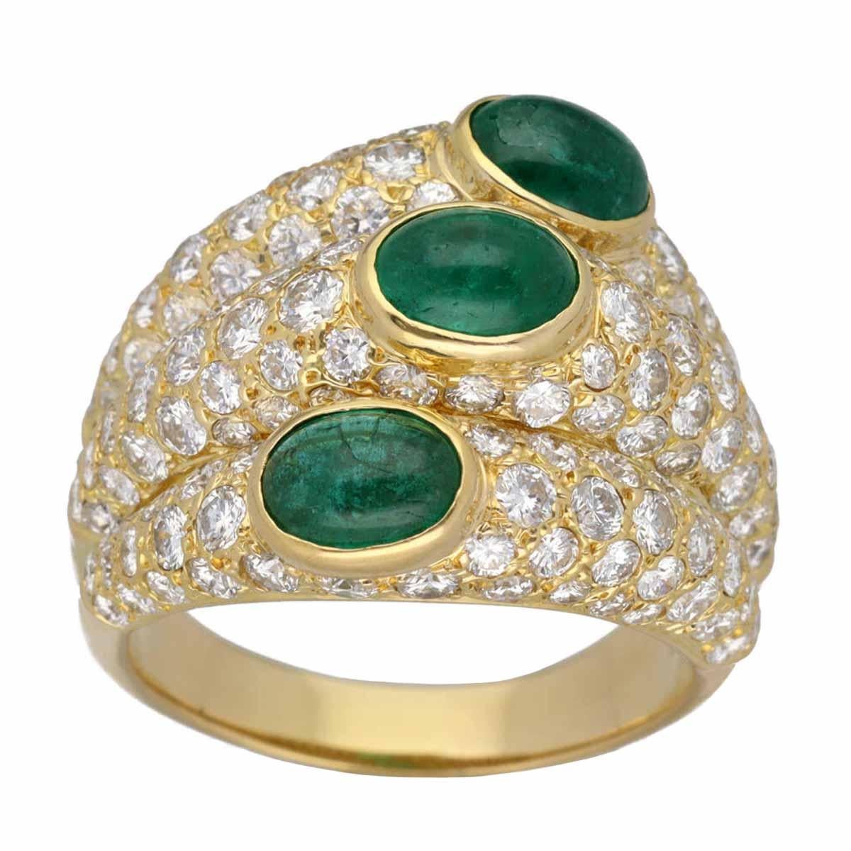 ■Item Number: 24050234
■Brand: Cartier
■Product Name: Mimi Ring
■Material: Emerald, Diamond, 750 K18 Yellow Gold
■Weight: Approximately 14.7g
■Ring Size: Approximately Size:  EU：58 / USA：8 1/4
■Width: Approximately 19.21mm
■Top Size: -
■Accessories:
