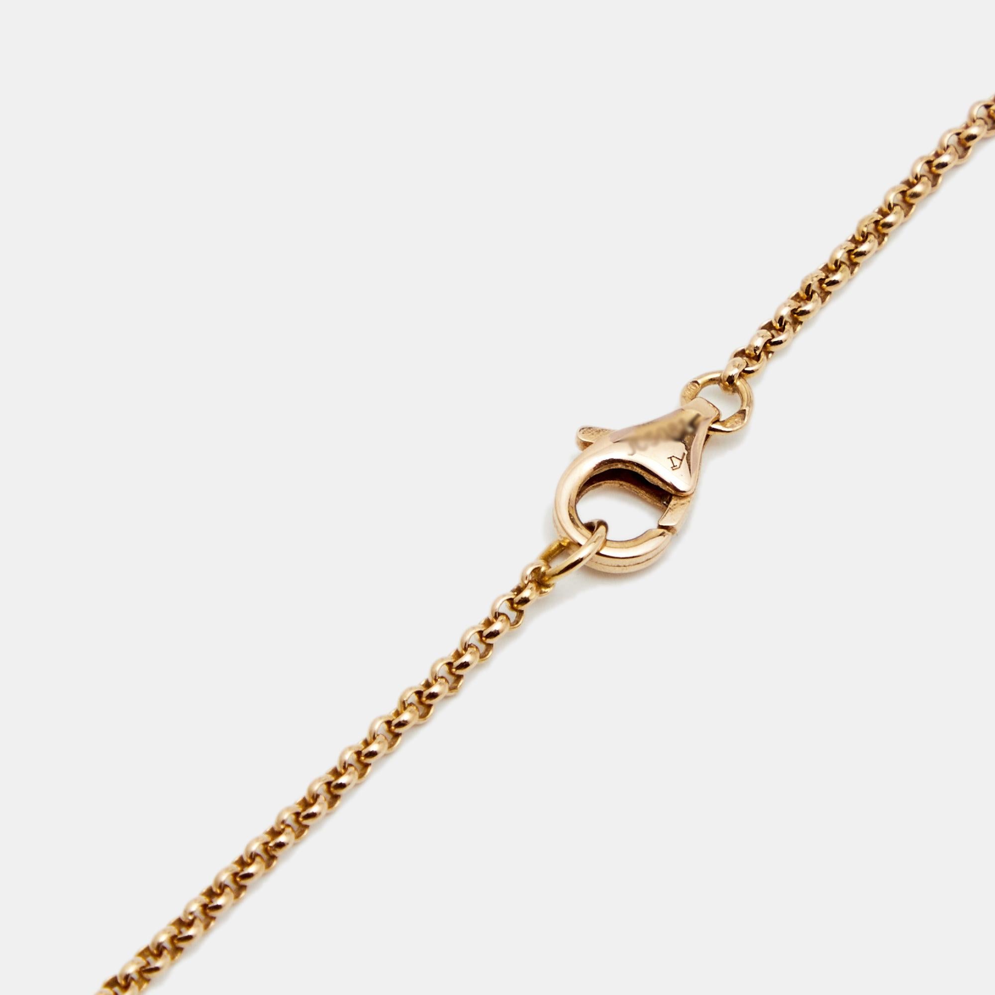 Contemporary Cartier Entrelacés 18k Rose Gold Chain Necklace