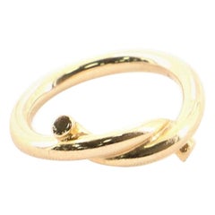 Cartier Entrelaces Band Ring 18 Karat Yellow Gold 4 - 47