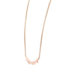 Cartier Entrelaces Kette mit Anhänger Halskette 18K Roségold