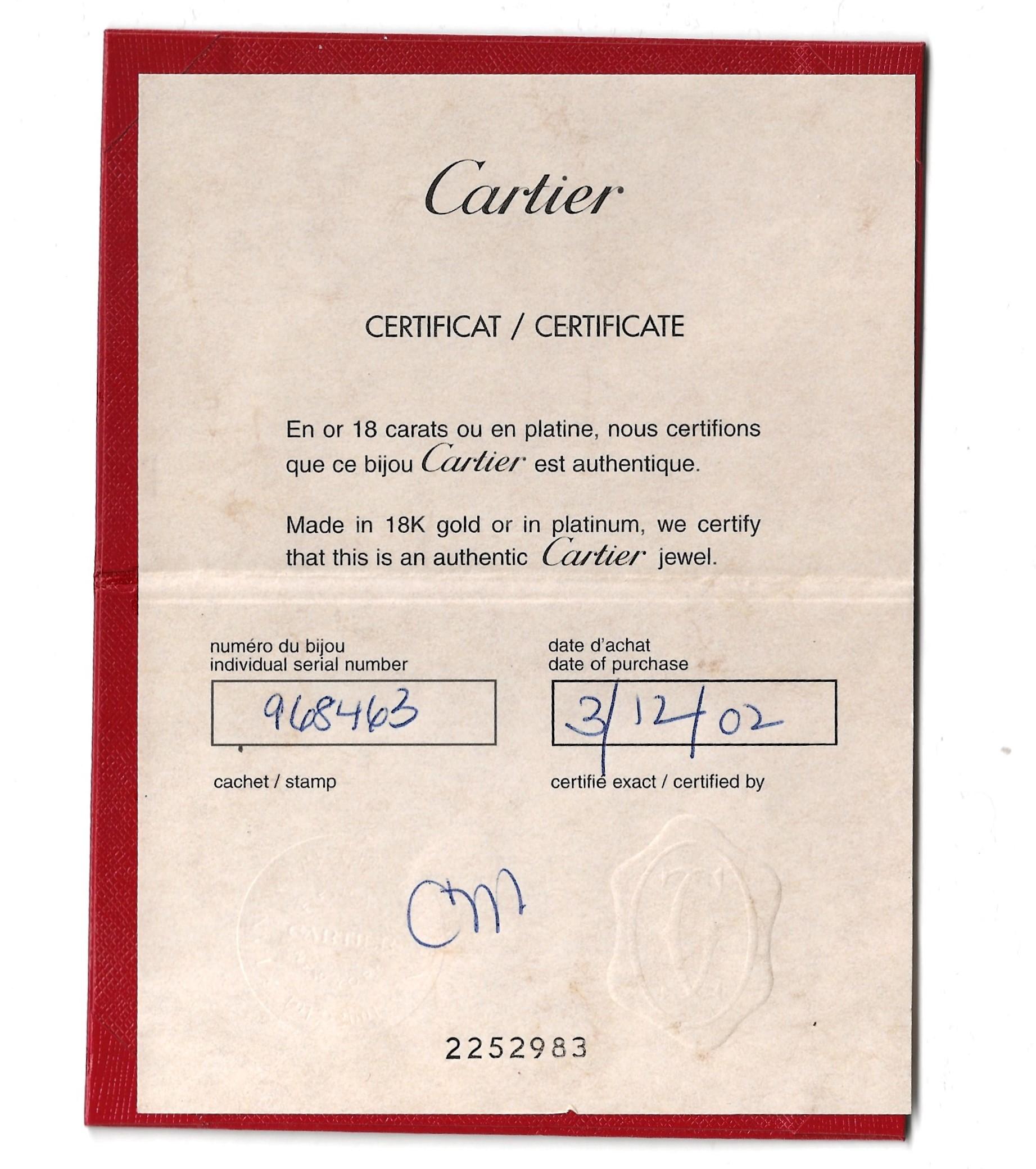 Cartier Entrelaces C's Pendientes perforados de diamantes en oro blanco de 18 quilates en venta 10