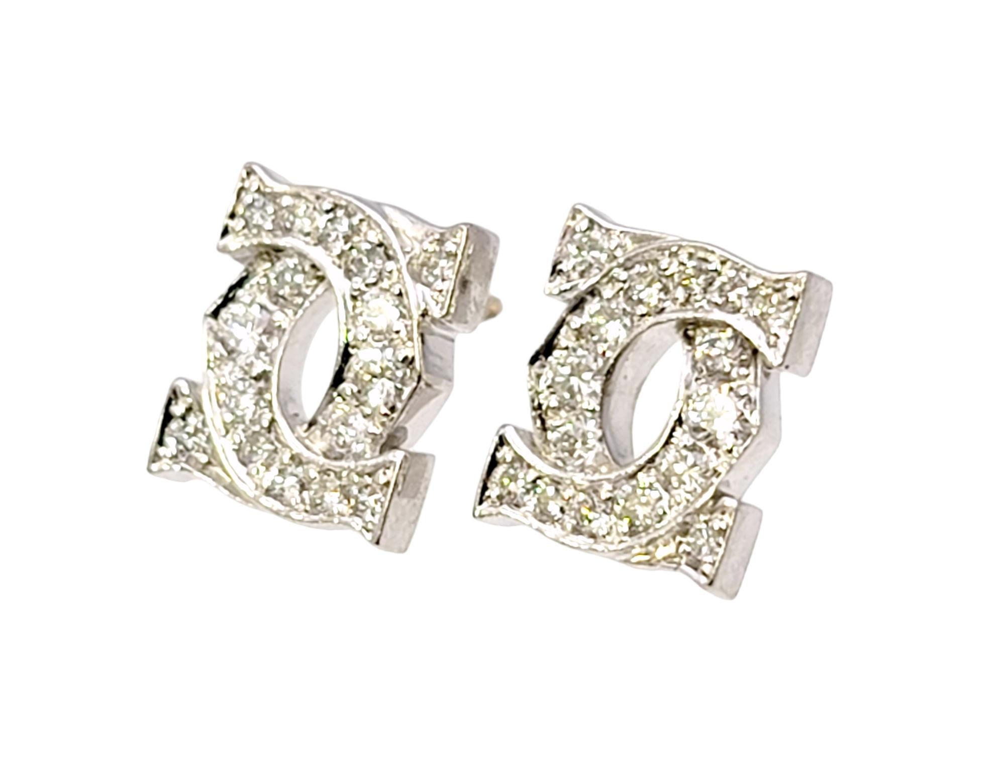 cartier diamond earing