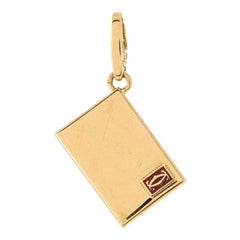Cartier Envelope Pendant Necklace 18k Yellow Gold