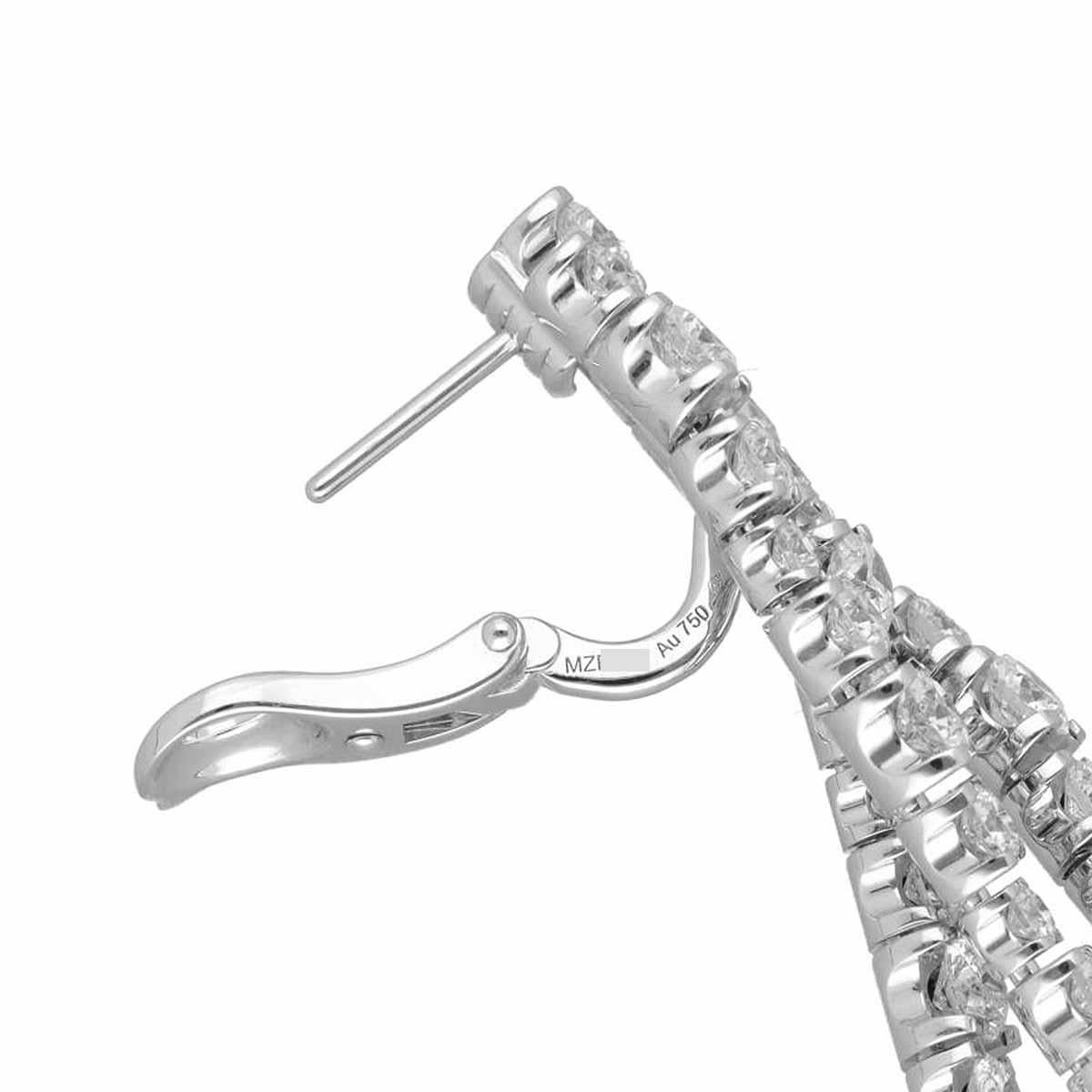 Cartier Essential Line Diamant-Ohrringe (86 Pieces 6,64ct) K18 Weißgold Damen