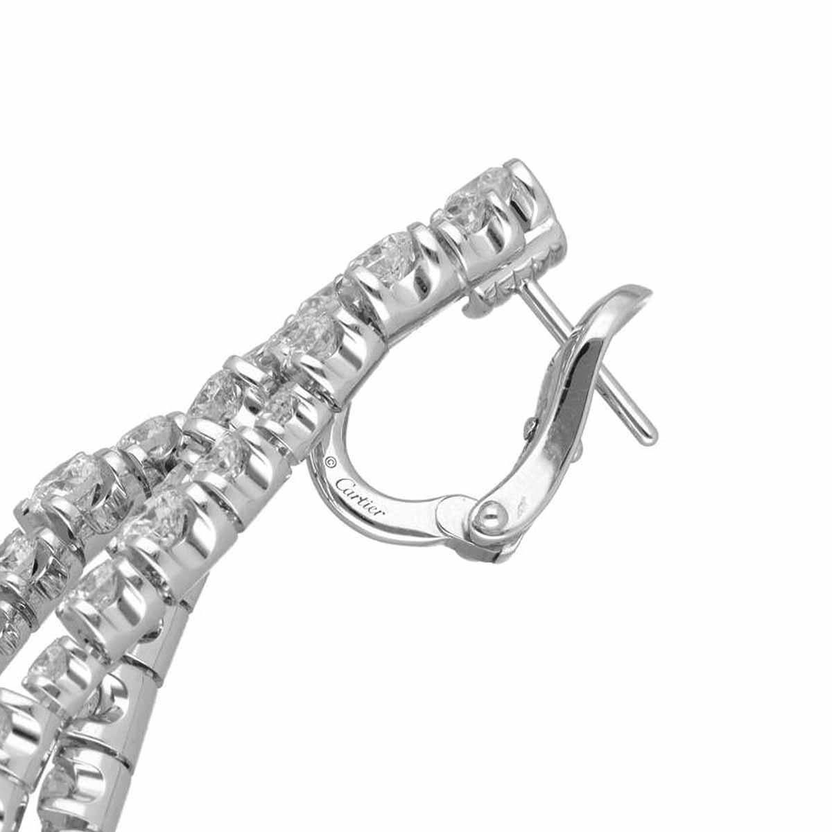 Cartier Essential Line Diamant-Ohrringe (86 Pieces 6,64ct) K18 Weißgold 1