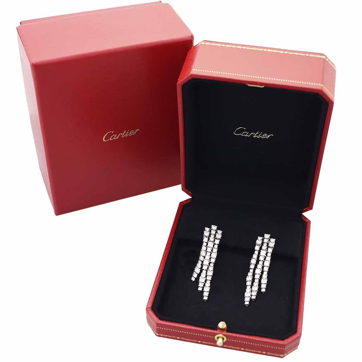 Cartier Essential Line Diamant-Ohrringe (86 Pieces 6,64ct) K18 Weißgold 4