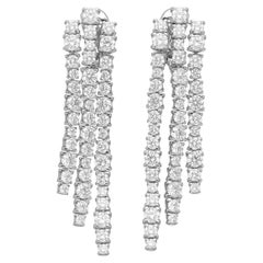 Cartier Essential Line Diamant-Ohrringe (86 Pieces 6,64ct) K18 Weißgold