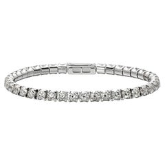Cartier "Essential Lines" Diamond Tennis Bracelet Set in Platinum