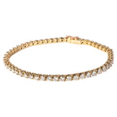 Cartier Essentials Diamond Tennis Bracelet in 18k Yellow Gold (3.65 ctw)