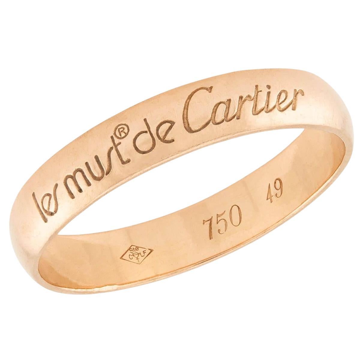 CARTIER Estate 18k "Le Must de Cartier" Band