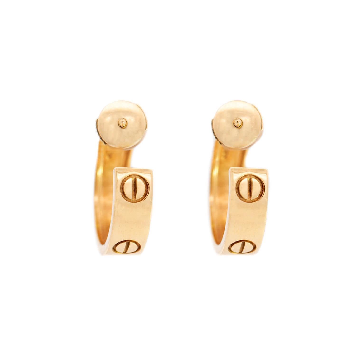 cartier love earrings